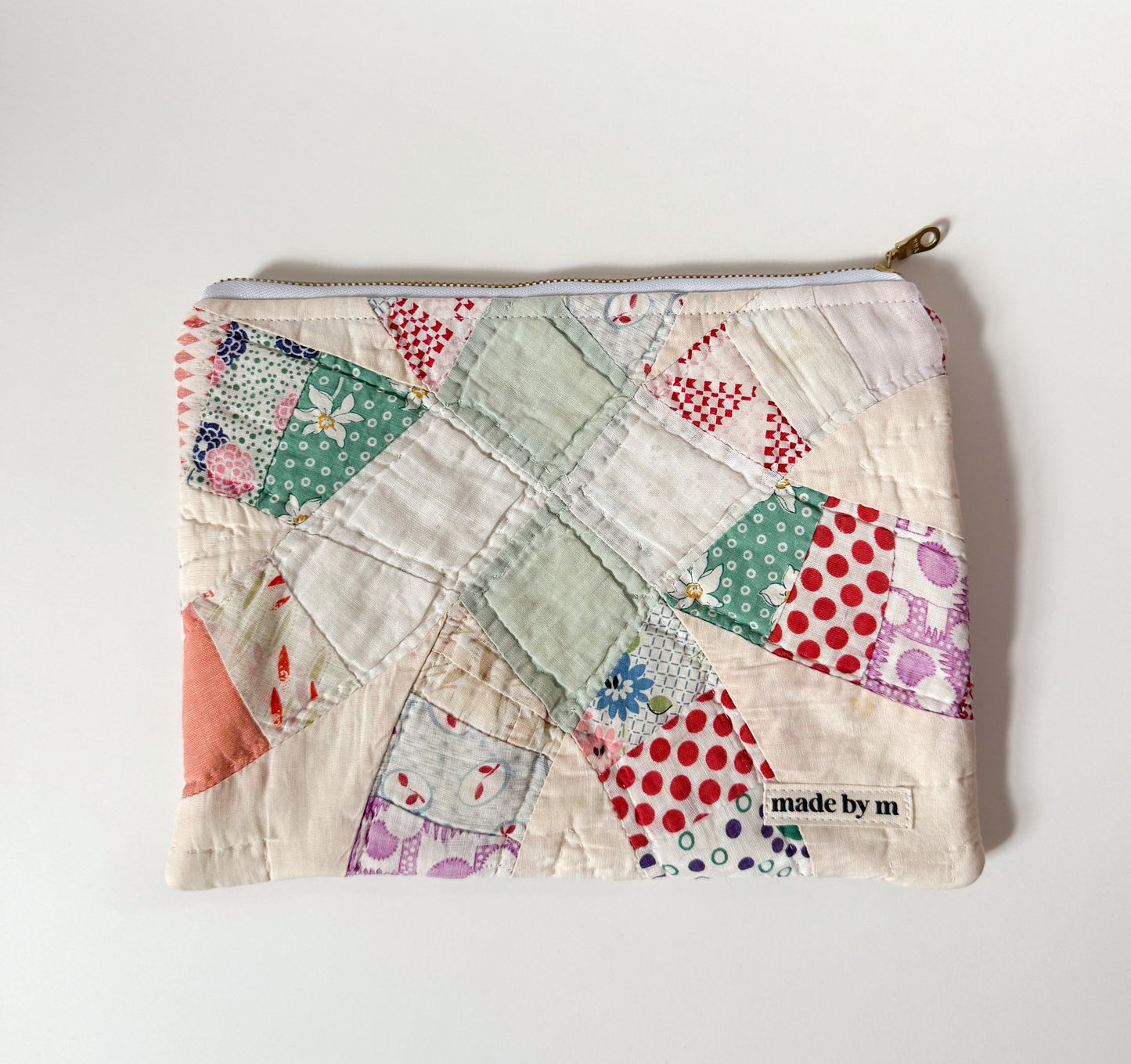 Quilt Zipper Pouch | Large