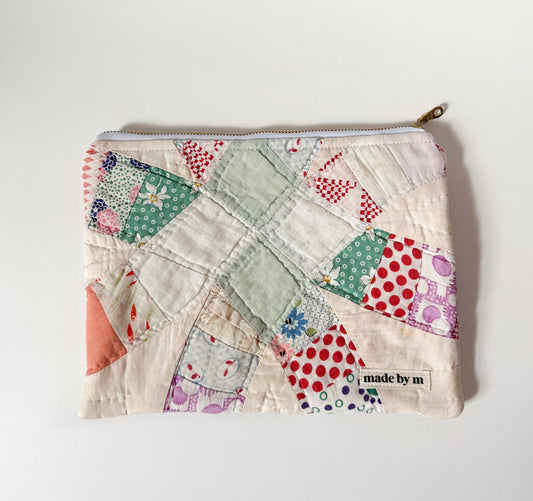 Quilt Zipper Pouch | Large