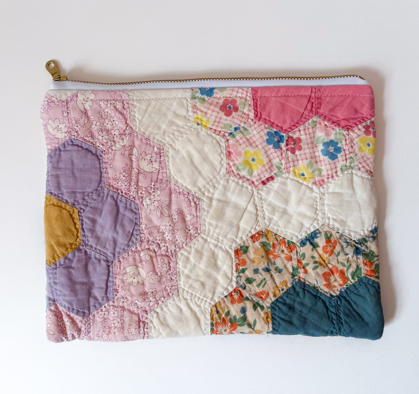 Quilt Zipper Pouch | Large