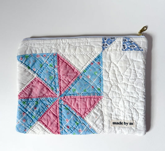 Quilt Zipper Pouch | Large