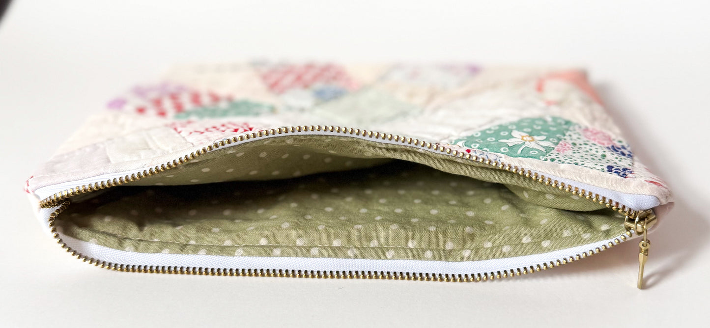 Quilt Zipper Pouch | Large