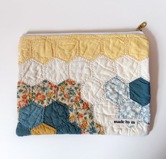 Quilt Zipper Pouch | Large