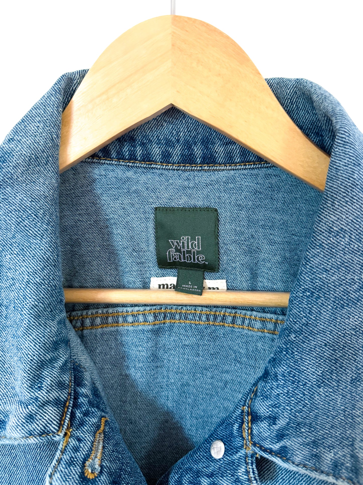 Pink Dresden Plate Quilt Upcycled Denim Jacket