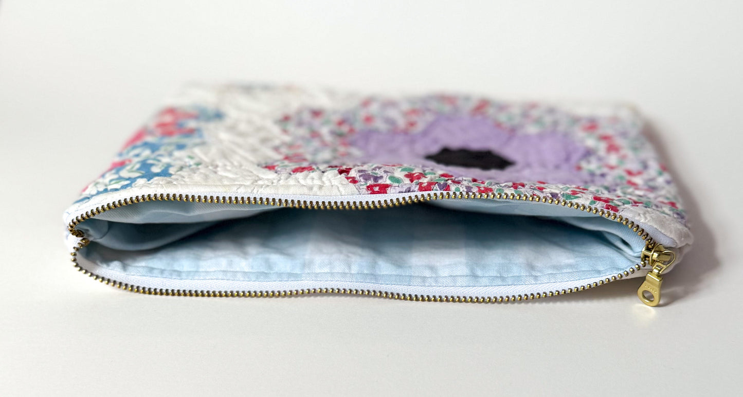 Quilt Zipper Pouch | Large