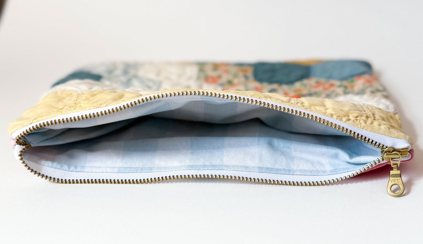 Quilt Zipper Pouch | Large