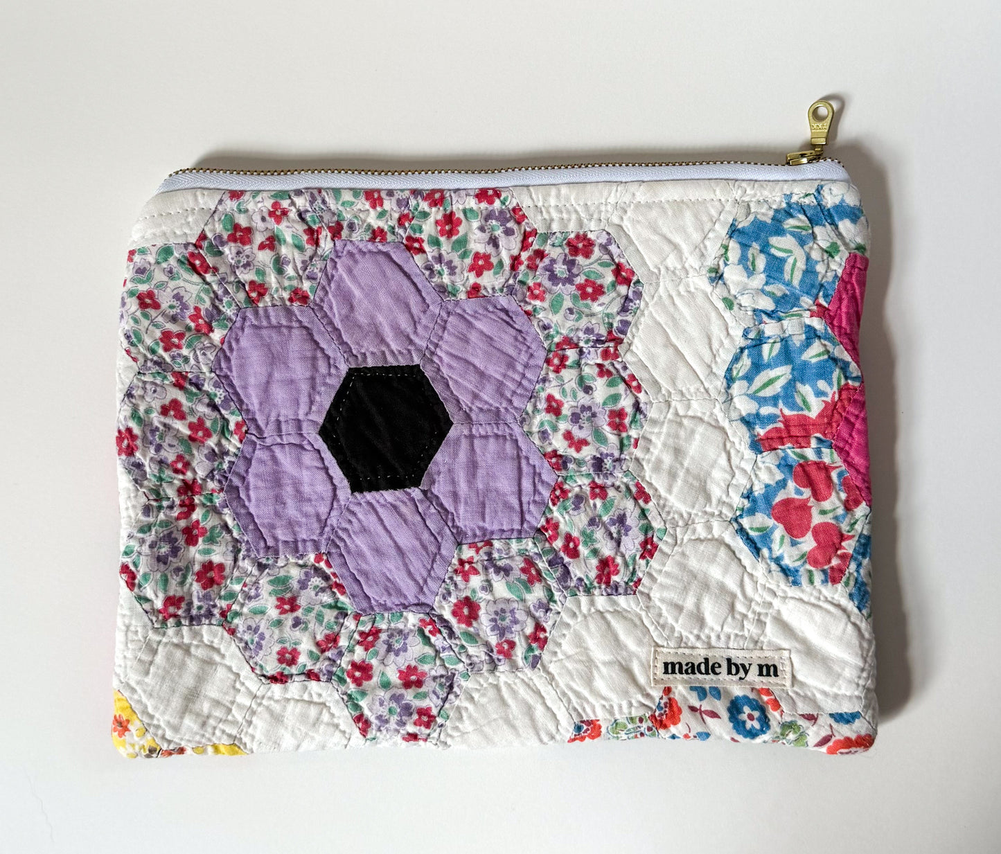 Quilt Zipper Pouch | Large