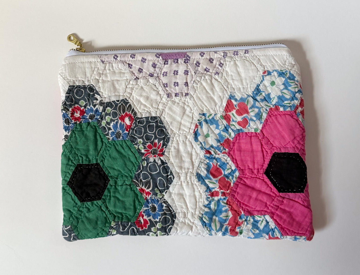 Quilt Zipper Pouch | Large