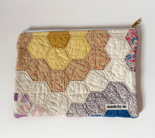 Quilt Zipper Pouch | Large