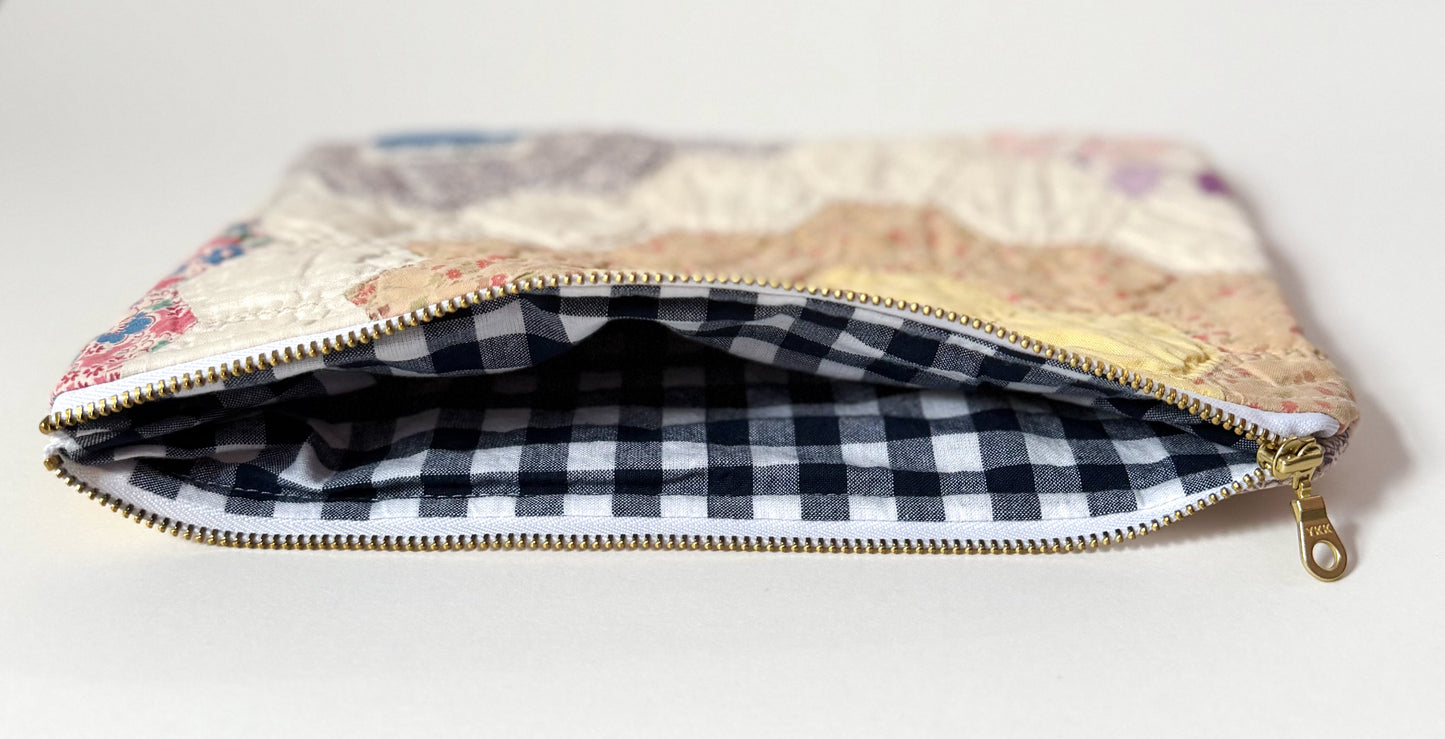 Quilt Zipper Pouch | Large